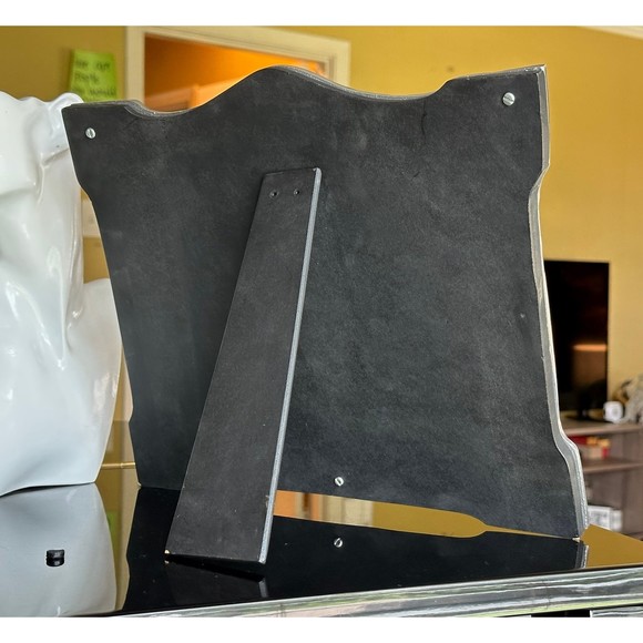 Vtg Large Mexican Artisan Crafted Solid Pewter Frame Mayan Sol Hecho en Mexico - Picture 5 of 11